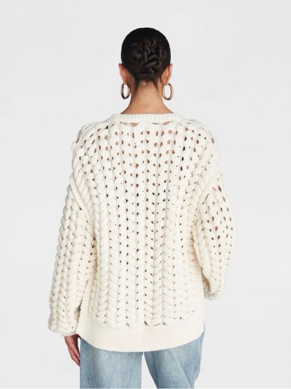 KBB by KAHLANA Women's Pullover Sweater 'The Chunky Knit Crew' Small - Picture 2 of 6